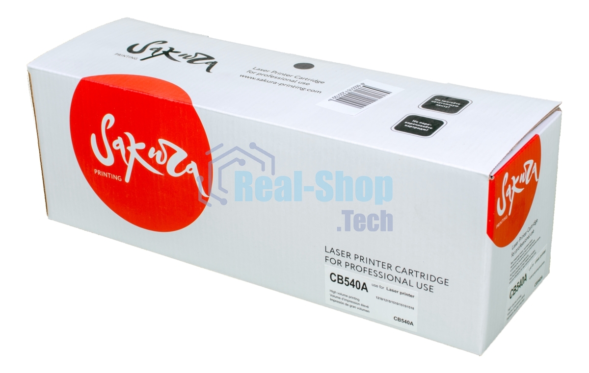Картридж лазерный Sakura CB540A для HP Color LJ CM1312MFP/CP1215/CP1515/CP1518, черный, 2300 к.