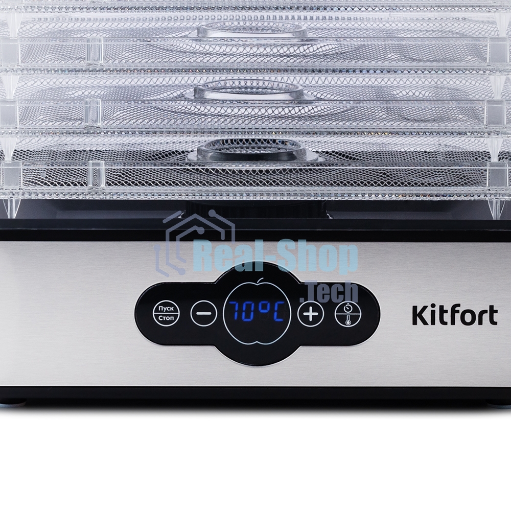 Сушилка для овощей и фруктов Kitfort KT-1914 5под. 240Вт черный