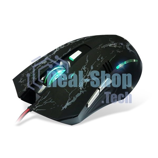 Мышь проводная Crown Gaming CMXG-600 черный, 2200 dpi, USB, кнопки - 6