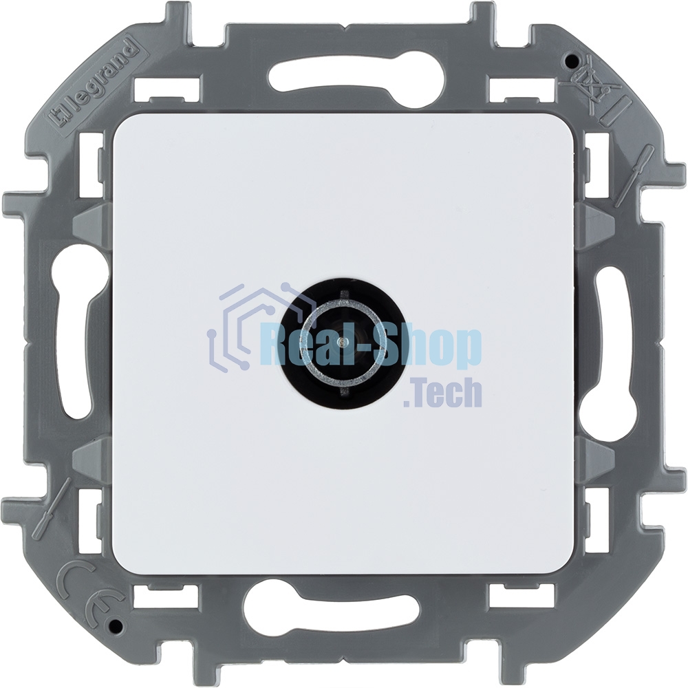 Розетка телевизионная проходная 14 дБ 5-862 мГц белый