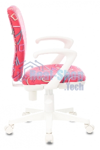 Кресло детское Бюрократ KD-W10AXSN малиновый Sticks 05 крестовина пластик пластик белый