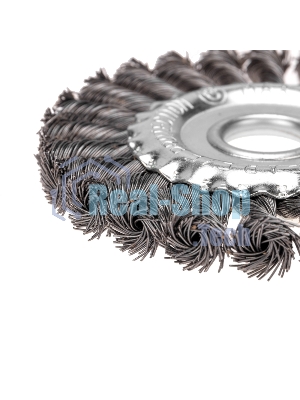 Щетка дисковая для УШМ Kranz крученая 125 мм, отв. 22,23 мм