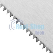 Ножовка по дереву Sparta 400 мм, 7-8 ТРI, каленый зуб, линейка, деревянная рукоятка