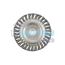 Щетка для УШМ, 150 мм, М14, Плоская, крученая проволока 0,8 мм Matrix