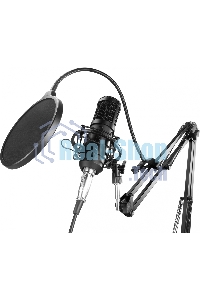 Микрофон проводной Оклик SM-600G 2.5м черный