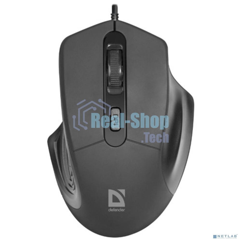 Мышь проводная Defender Datum MB-347 черный, 1600 dpi, USB, кнопки - 4