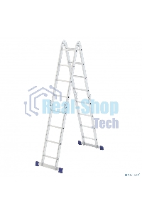 Лестница шарнирная алюминиевая Сибртех, 4х4