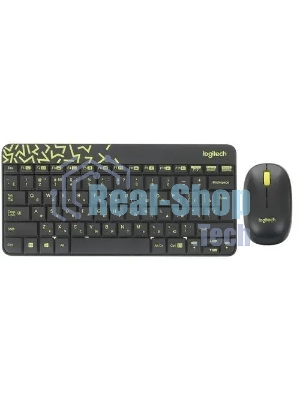 Комплект клавиатура + мышь Logitech Wireless Desktop MK240 Nano черный Retail Combo