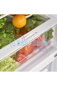 Холодильник Maunfeld MFF185NFSB10 черная нержавеющая сталь двухкамерный инвертор 240/100л морозилка снизу, No Frost