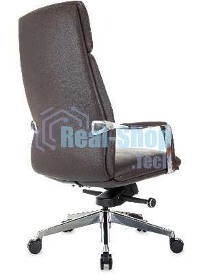 Кресло Бюрократ VEGA коричневый, кожа