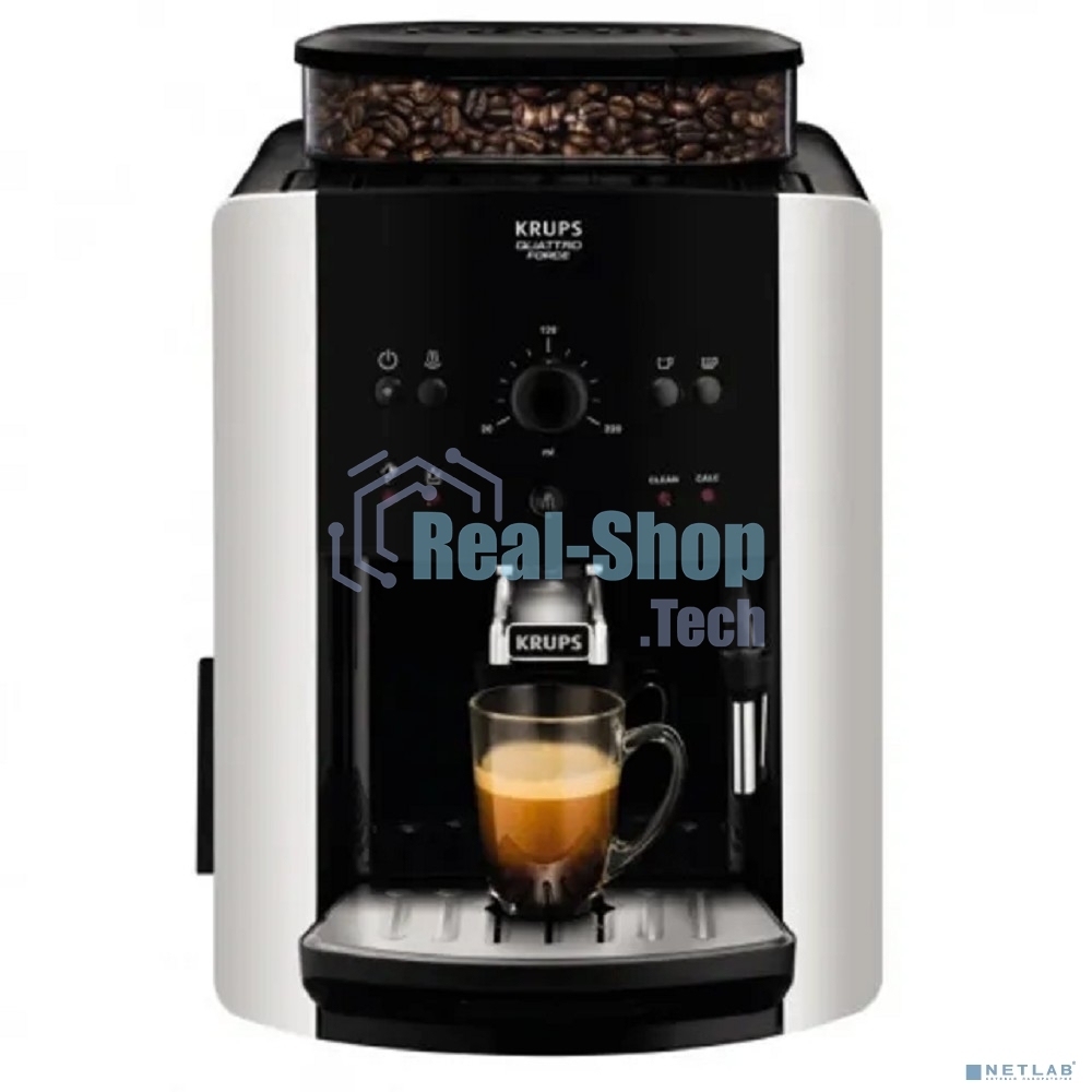 Кофемашина Krups Arabica EA811810 1450Вт черный/серебристый