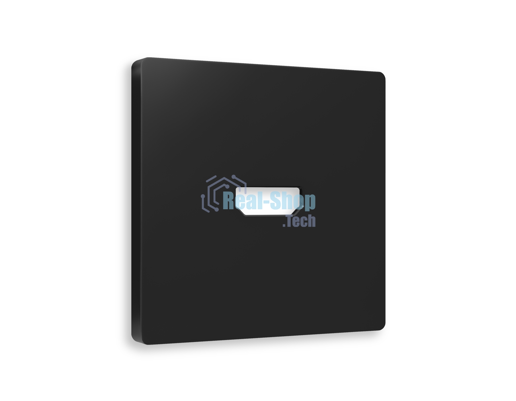 Лицевая панель ALFA (Черный матовый) для HDMI розетки QUANT AP8140