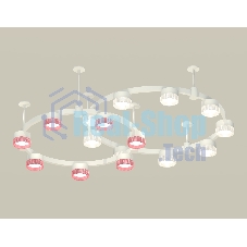 Светильник Ambrella light XR92211210/16 SWH/CL/PI белый песок/прозрачный/розовый GX53
