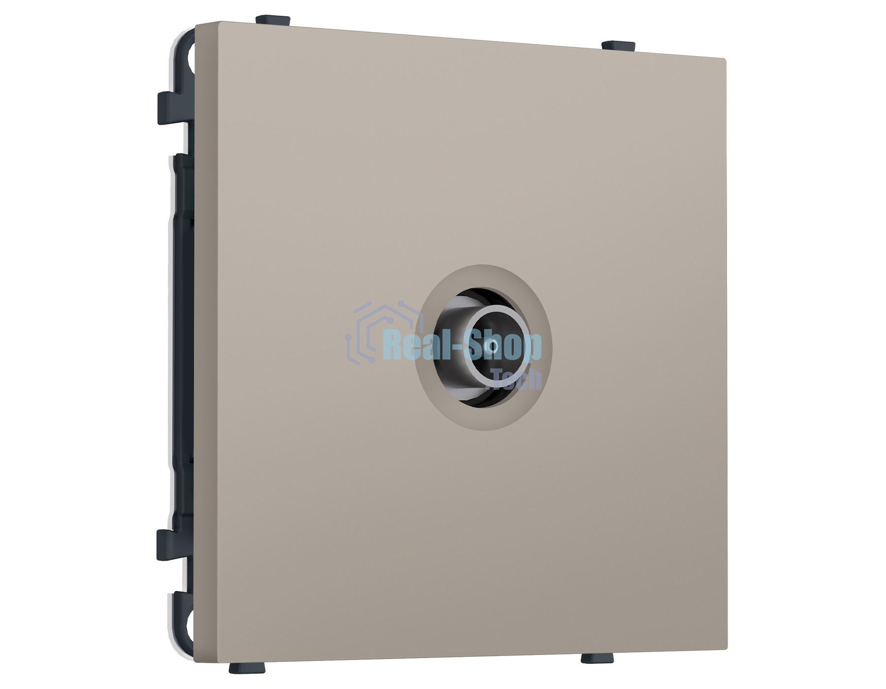 Комплект механизма TV розетки оконечной SIGMA Серо-бежевый матовый 50-870 MHz 1dB QUANT PRO (SP3730, PR202)
