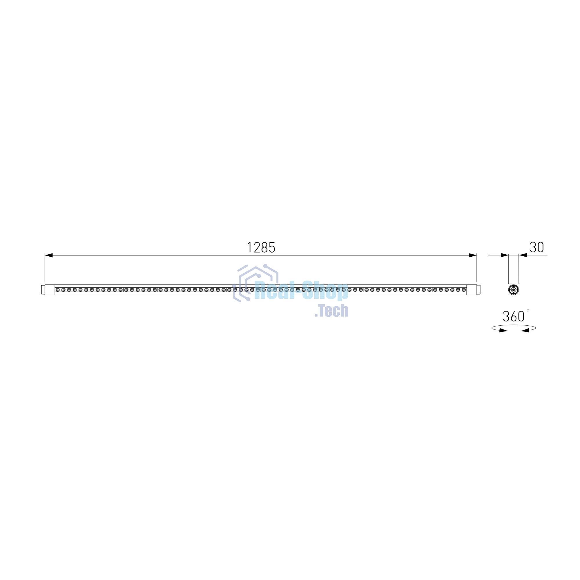 Трековый светильник 24W 3000K (черный) 85174/01 Module System