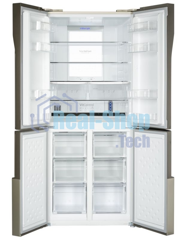 Холодильник Hansa FY418.3DFXC нержавеющая сталь двухкамерный 274/144л морозилка снизу