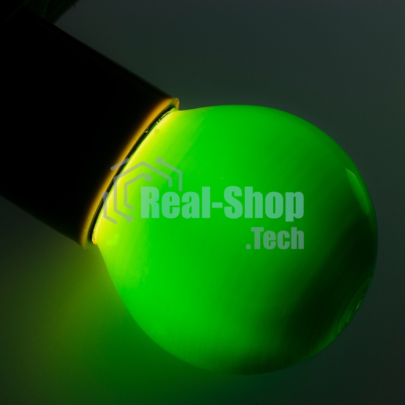 Лампа накаливания Neon-night e27 10 Вт зеленая колба