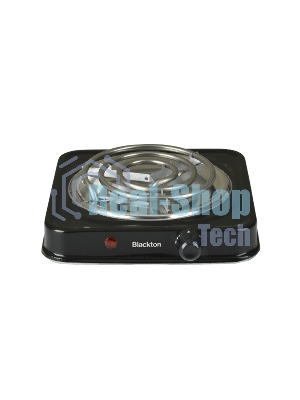 Плита настольная электрическая Blackton Bt HP102B чёрный, 1 кВт, ТЭН, конфорки - 1, нержавеющая сталь, поворотные переключатели