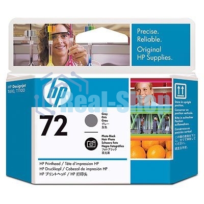 Печатающая головка HP №72 C9380A фото черный/серый печатающая головка для HP DJ T1100/T610