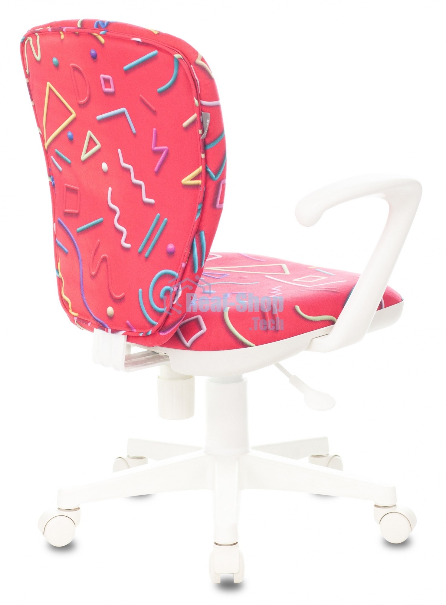 Кресло детское Бюрократ KD-W10AXSN малиновый Sticks 05 крестовина пластик пластик белый