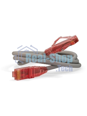Патч-корд Hyperline U/UTP, Cat.5e, LSZH, 10 м, серый 