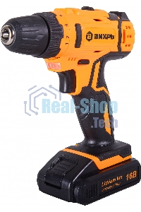 Дрель-шуруповерт аккумуляторная Вихрь ДА-16Л-2КА 72/14/49, Аккумуляторная, 16В, 2 АКБ, Кейс