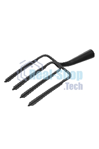 Вилы копальные 4-х рогие, 190x220 мм, широкий зуб, удлиненная тулейка, без черенка (АРТИ)