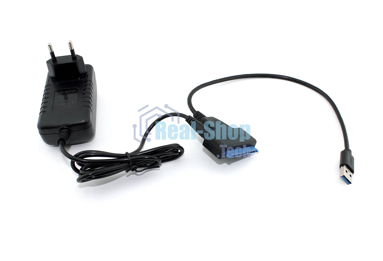 Кабель-переходник для HDD SATA USB 3.0 с доп. питанием