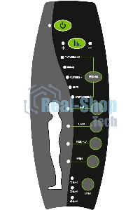 Кресло игровое Cactus CS-CHR-130-M, массажное, с подголовником, черный