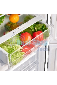 Холодильник Maunfeld MFF185NFSB10 черная нержавеющая сталь двухкамерный инвертор 240/100л морозилка снизу, No Frost