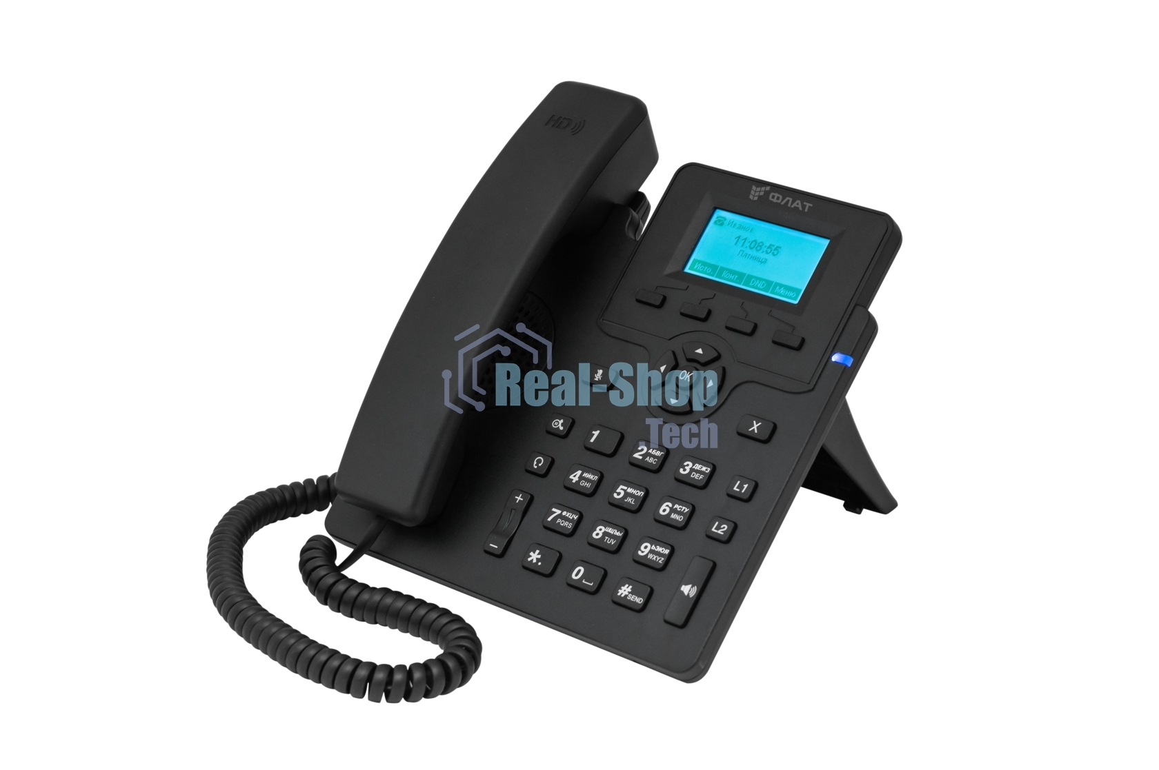 Телефон IP Флат Flat-Phone-C10 черный