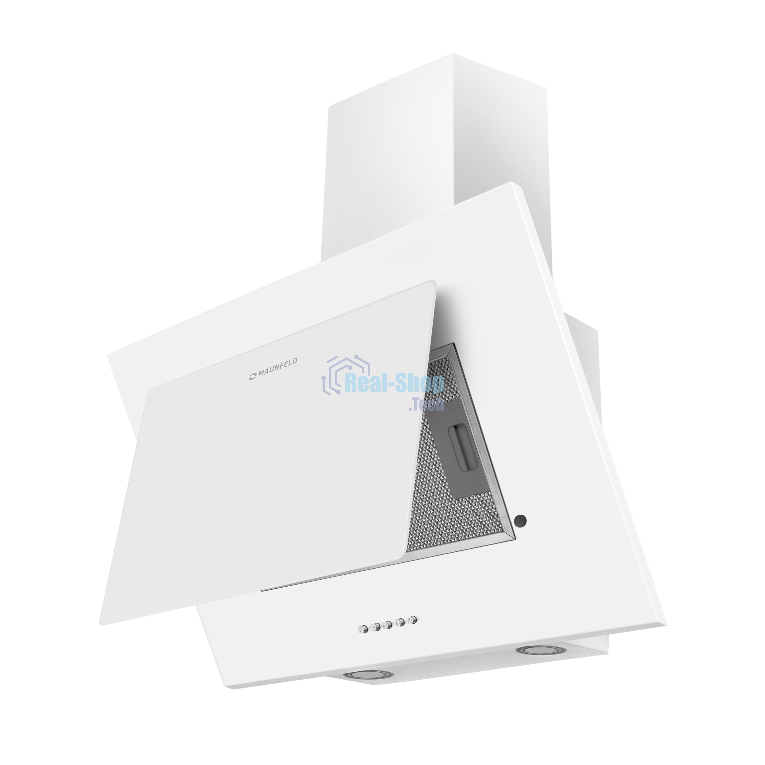 Вытяжка наклонная Maunfeld Tower 60 белый, 60 см, 700 куб. м/ч, 66 дБ