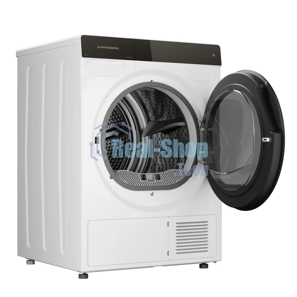 Сушильная машина Kuppersberg DM 590 W белый, 10 кг, сушка - тепловой насос, программ - 16, 60 x 85 x 62 см