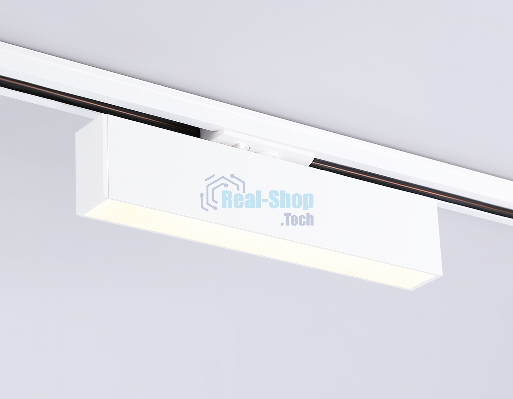 Трековый однофазный светильник Ambrella light GL6761 WH белый LED 12W 3000K 300*22*48