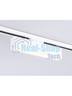Трековый однофазный светильник Ambrella light GL6761 WH белый LED 12W 3000K 300*22*48