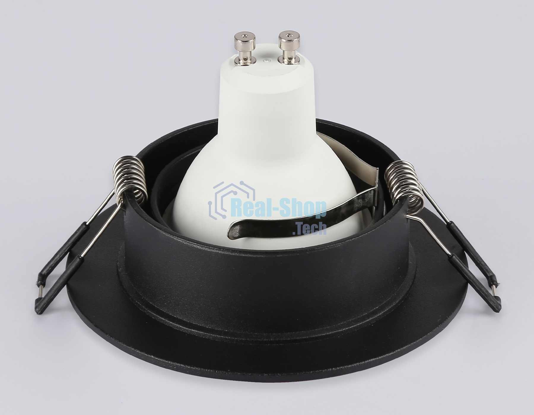 Встраиваемый поворотный точечный светильник Ambrella light TN102742 BK черный IP20 GU5.3 D95*25