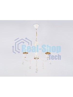 Светильник Ambrella light TR4915/3 WH/GD белый/золото E14/3 max 40W D550*860