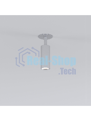 Diffe светильник встраиваемый серебряный 8W 4200K (25039/LED)
