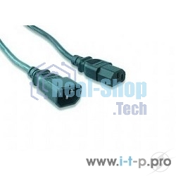 Кабель питания сист.блок-монитор Gembird 1.8м, VDE(0.75мм), черный, с зазем., пакет PC-189-VDE