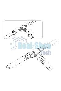 Переход соединитель Proconnect x3 гнезда F (F-тройник)