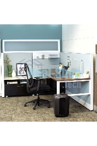 Шредер Fellowes PowerShred LX70 черный (секр.P-4)/перекрестный/11лист./18лтр./скрепки/скобы/пл.карты