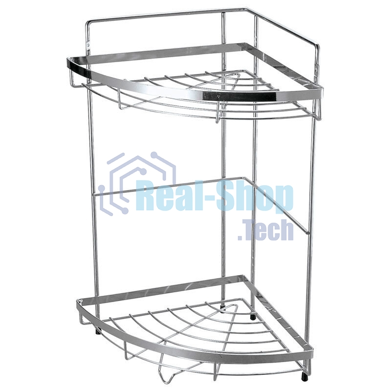 Полка угловая двухъярусная Рыжий кот COZY-CR-2, размер: 24,5*24,5*38см