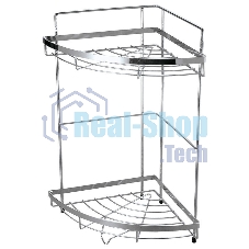 Полка угловая двухъярусная Рыжий кот COZY-CR-2, размер: 24,5*24,5*38см