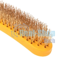 Щетка по металлу Kranz с пластиковой ручкой 260 мм