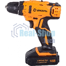 Дрель-шуруповерт аккумуляторная Вихрь ДА-16Л-2КА 72/14/49, Аккумуляторная, 16В, 2 АКБ, Кейс