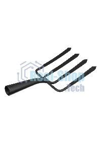 Вилы копальные 4-х рогие, 190x220 мм, широкий зуб, удлиненная тулейка, без черенка (АРТИ)