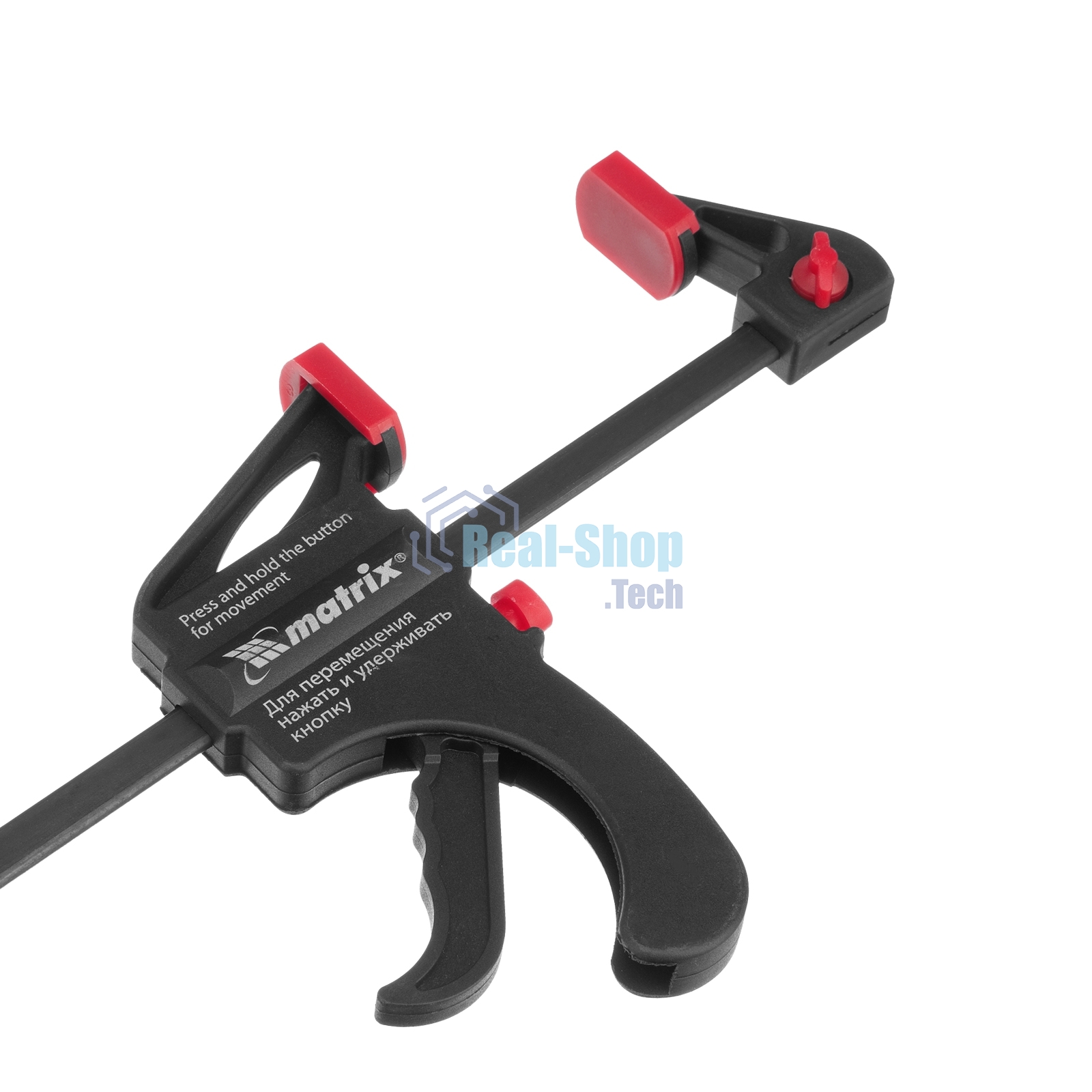 Струбцина универсальная Matrix, быстрозажимная, F-образная, 200 х 315 х 45 мм, пластиковый корпус