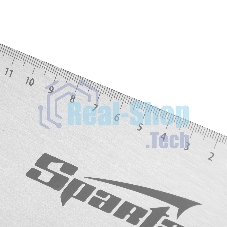 Ножовка по дереву Sparta 400 мм, 7-8 ТРI, каленый зуб, линейка, деревянная рукоятка