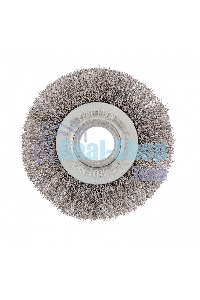 Щетка для УШМ Сибртех 100 мм, посадка 22,2 мм, плоская, витая проволока