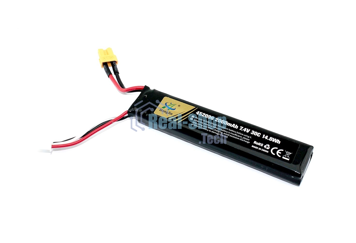 Портативный аккумулятор Li-Pol 7.4V 452096 2000mAh разъем XT30-plug